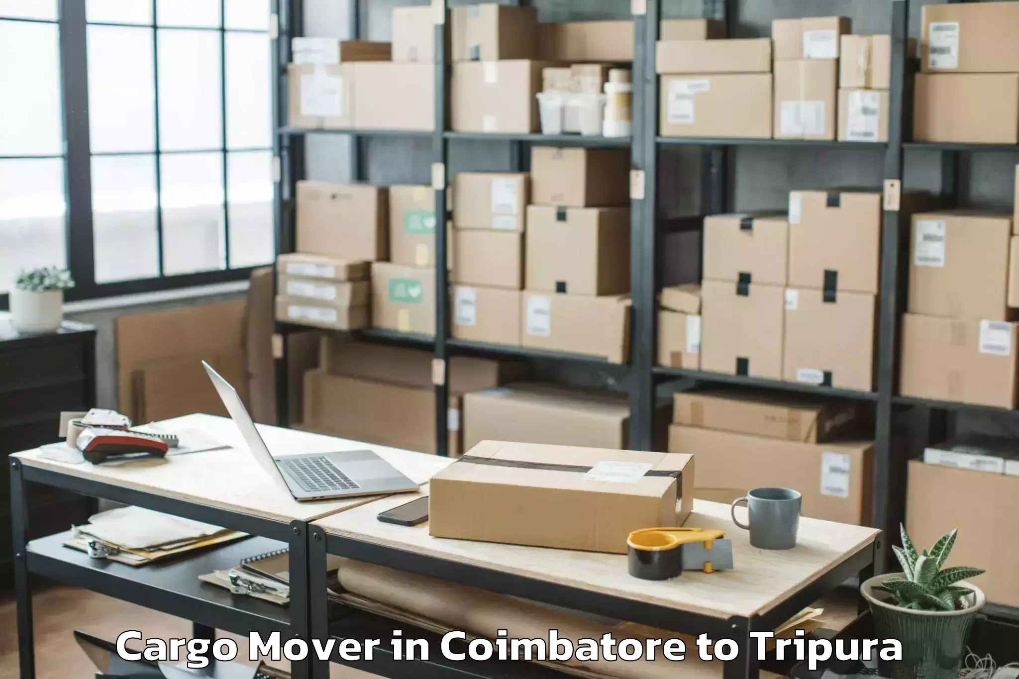 Top Coimbatore to Tulashikhar Cargo Mover Available